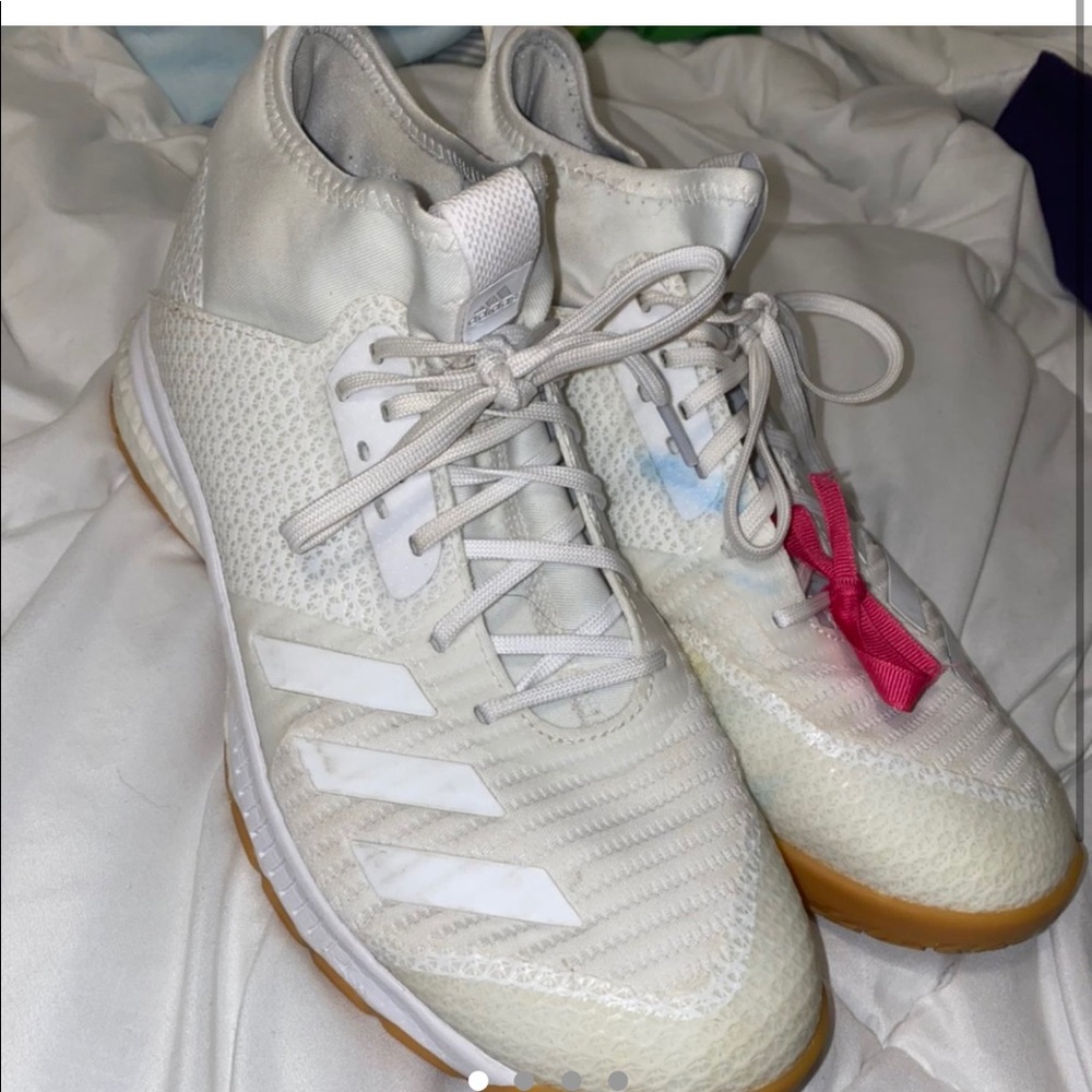 adidas high top volleyball shoes! size ten